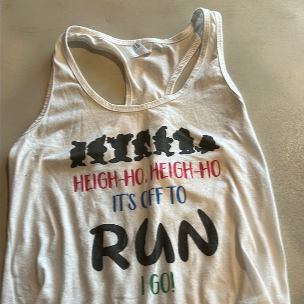 Women’s White Graphic Tank Top